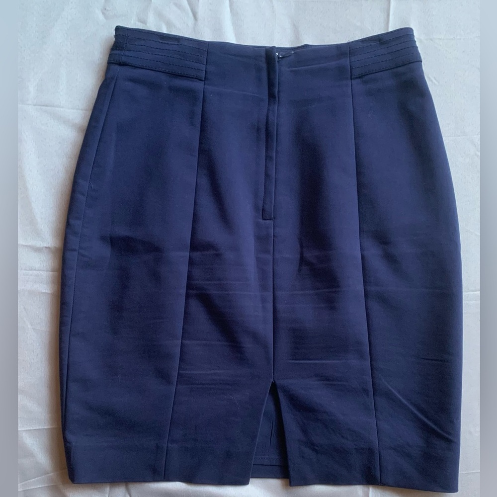 H&M Dark Blue Pencil Skirt